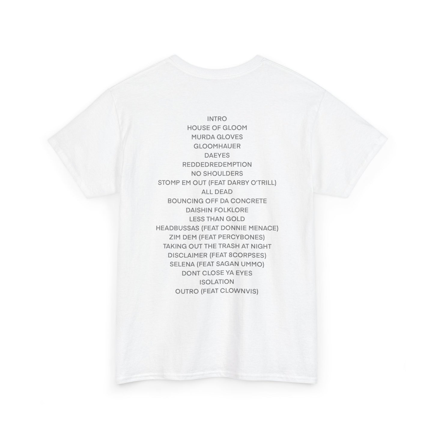 GLOOM UNIT - HOUSE OF GLOOM COVER TEE + BACK