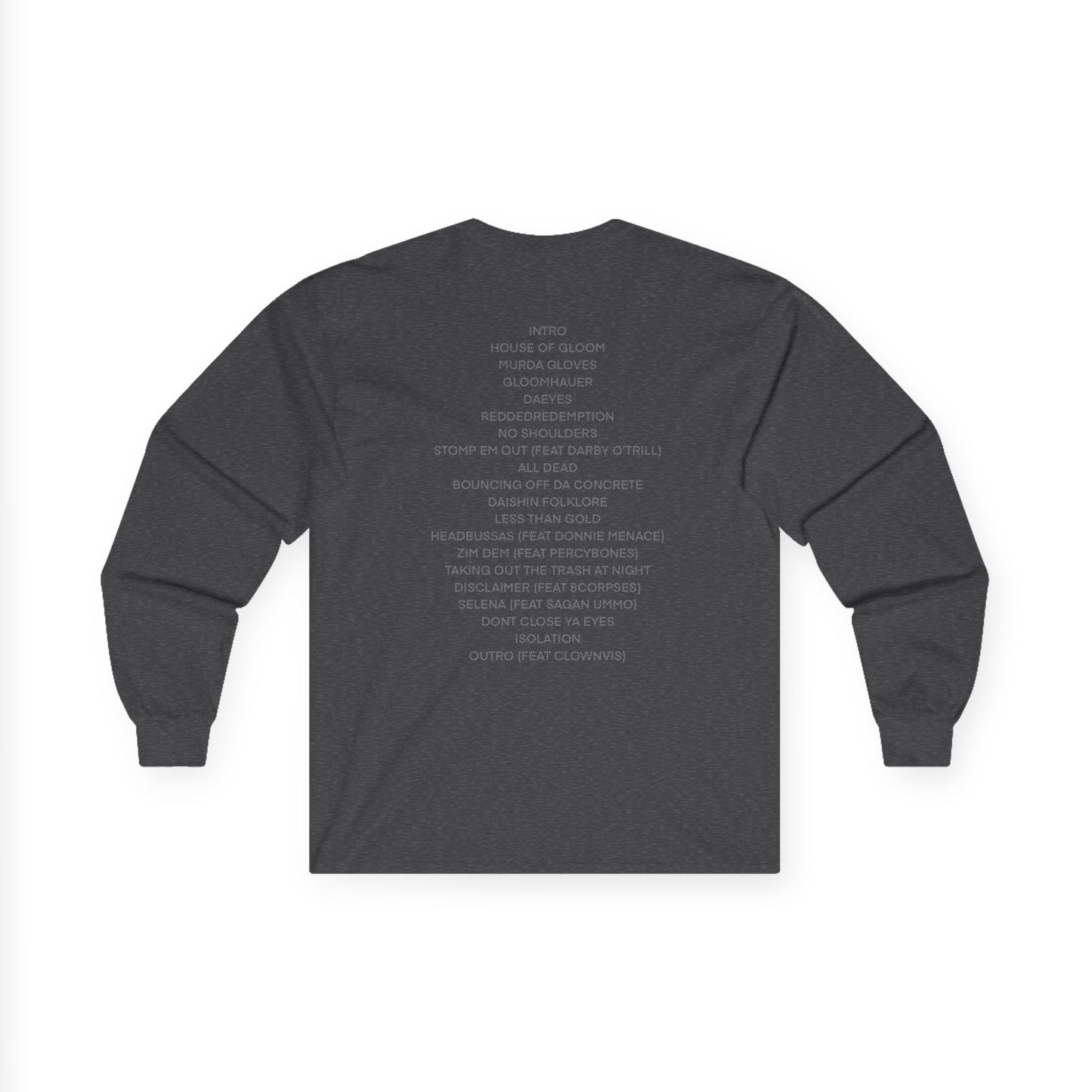 GLOOM UNIT - HOUSE OF GLOOM COVER LONG SLEVE TEE - BACK
